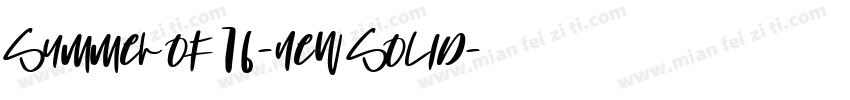 summer of 76-new solid字体转换